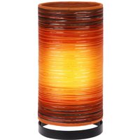 Woru Bordslampa Julie med omlindade trådar, orange