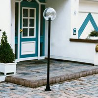 Albert Leuchten Lamp post with a crystal sphere, black