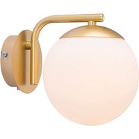 Wandleuchte Grant mit Stecker, messing