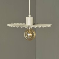 OSRAM Decor Plissee pendant light, beige, steel, E27