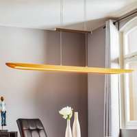 Elobra Colombia XL LED pendant light, natural oak