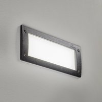 Fumagalli Leti 300 Square LED wall recessed light black, CCT