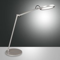 Fabas Luce LED-skrivbordslampa Regina med dimmer alu