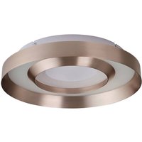 Brilliant LED ceiling lamp Onix, Ø 40 cm, rose gold, metal