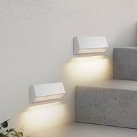 Lindby LED-Außenwandleuchte Appeso, Breite 22 cm, 2er-Set