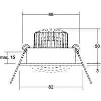 BRUMBERG LED recessed spotlight Tirrel-R RC driver round, matt titanium