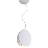 Fabbian Akoya pendant light, white, Ø30cm, 3000K, 1-10Vdimmable