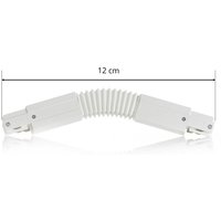Eutrac 3-phase Flex connector, white