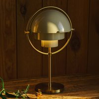Gubi lampe à poser rechargeable Multi-Lite, laiton/gris, hauteur 30 cm