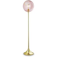DESIGN BY US Ballroom floor lamp, pink, glass, hand-blown, dimmable