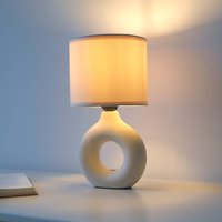 JUST LIGHT. GmbH JUST LIGHT. Carara table lamp, ceramic base, beige