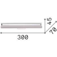 IDEAL LUX Dorica LED wall lamp, copper-coloured, height 30 cm, metal