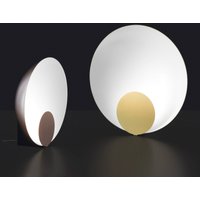 Oluce Siro LED table lamp dimmable Ø 34 cm bronze