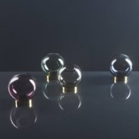 AYTM Vase Globe, Ø 17 cm, rose / doré, verre, acier inoxydable