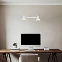 Argon Taklampa Trogir, beige, 2 lampor, längd 27 cm