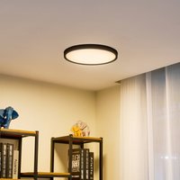 Lindby LED taklampa Pravin, Ø 40 cm, CCT, svart