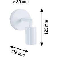 Paulmann Ravi vägglampa E27, matt vit