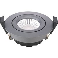Sigor LED Spot à encastrer au plafond Diled, Ø 8,5cm, 6 W, 3.000 K, anthracite