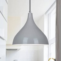 ROYALTECH Adash pendant light, grey, metal, Ø 26 cm, E27
