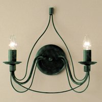 Kögl Wall light FILO, two-bulb, antique green