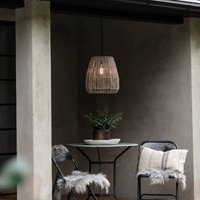 PR Home utomhushänglampa Saigon, grå, Ø 38 cm, kabel 2,5 m