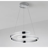 Reality Leuchten Suspension LED Parma, variateur switch, chromée