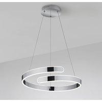 Reality Leuchten LED-taklampa Parma med switch dimmer, krom