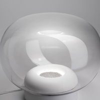 Stilnovo La Mariée LED table lamp, transparent/white