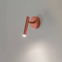 SIGMA Sopel wall light, brick red, 1-bulb, steel, height 15 cm
