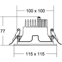 BRUMBERG Apollo Mini réflecteur lisse, rond, 4.000 K, noir
