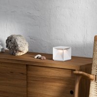 Sigor Lampe à poser LED rechargeable Nutalis, blanc neige, IP54, intensité variable