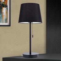 ORION Bordslampa Ludwig med USB-port svart