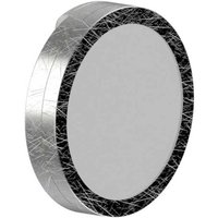 Lightme LED-spegellampa Aqua rund bladsilver