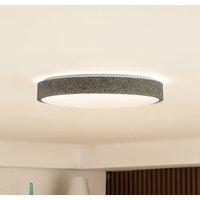 Lindby Smart lampa sufitowa LED Elmor Ø 39 cm szara RGB CCT