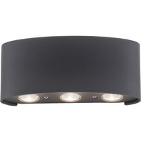 Paul Neuhaus LED-Außenwandleuchte Carlo, 17 cm, schwarz