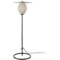 Gubi Satellite outdoor floor lamp, IP65, black/cream white