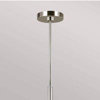 FEISS Brianna ljuskrona, sex lampor, polerad nickel