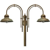 Moretti Luce Luca two-bulb lamp post with a double arch