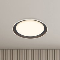 Lampa sufitowa LED Ijus, biały/antracyt, Ø 43 cm, tworzywo sztuczne