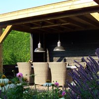 K.S. Verlichting Outdoor hanging light Carla aluminium/anthracite