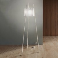kdln Tyla floor lamp, white, height 165 cm, dimmer