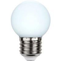 STAR TRADING E27 G45 LED bulb for fairy lights, white 6,500K