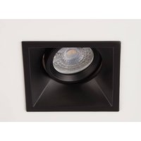 Searchlight Luminaire encastrable Slim Trim Square, noir, 9 x 9 cm, aluminium, GU10