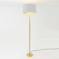 Holländer Cancelliere Rotonda silk floor lamp white/gold