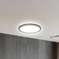 B.K. Licht LED panel Slim with remote control RGBW, Ø 29 cm, black, backlight