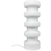 Dyberg Larsen Lampe de table Luna, blanc, hauteur 33 cm, verre