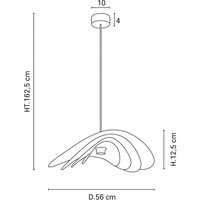 MARKET SET Selenitis hänglampa, Ø 56 cm