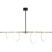 Marchetti Ulaop LED-pendellampa, fyra ringar, svart