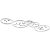 Trio Lighting LED-taklampa Groovy med fyra ljuskällor vit 4 000K