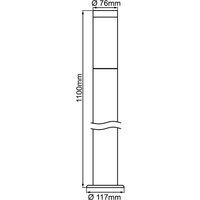 Brilliant Dody väglampa, svart, metall, plast, E27